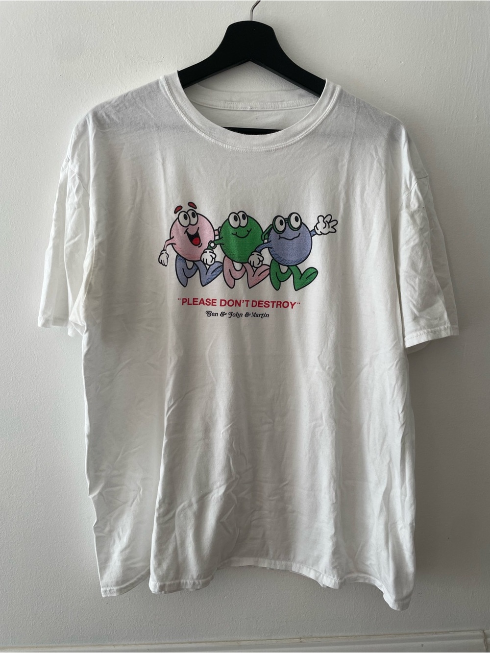 Limited Edition Please Don’t Destroy Ben & John & Martin T-Shirt Size L